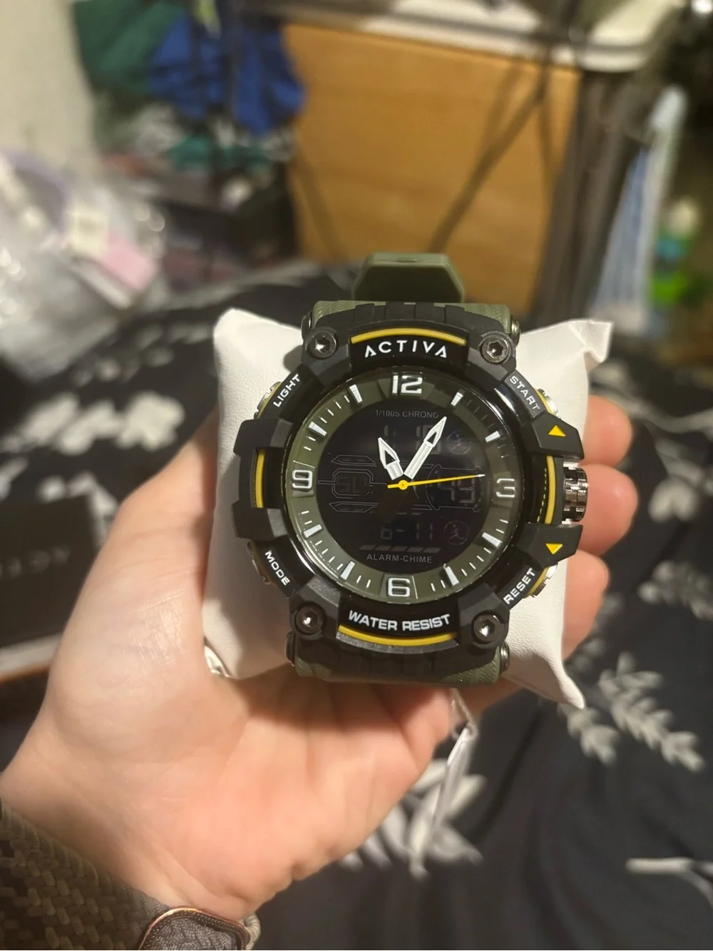 Activa X Invicta Digital Men's Watch - 58mm, Army Green (ACW8089-002)